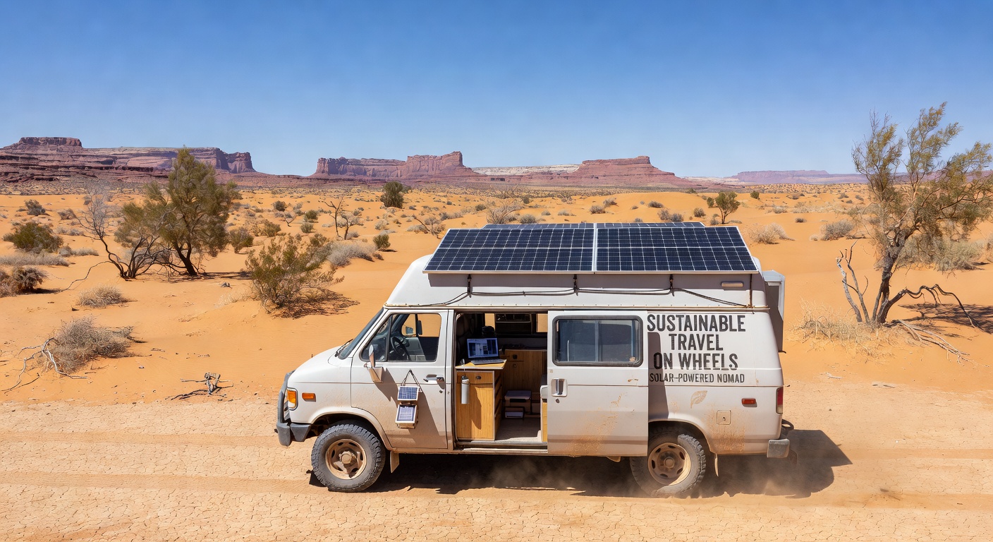 Solar powered van travel